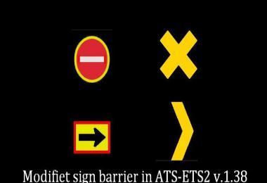 Modified Barrier Signs for ETS2 1.39