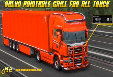 VOLVO Paintable grill for All Truck by MLT v0.1