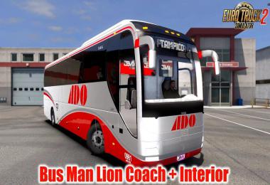 Bus MAN Lion Coach + Interior v1.5 1.39.x