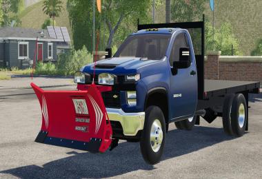 2020 Chevy 3500HD Single Cab Flatbed Truck v1.0