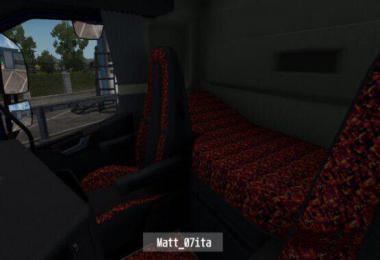 Volvo 2012 (sleeper cab) Sample Red Pluche Interior + Exterior v1.0