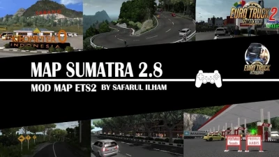 New Map Sumatra V2.8 Reborn ETS2 1.41 to 1.46