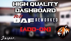 [ADD-ON] HIGH QUALITY DASHBOARD - DAF 2021 REWORKED BY JASPER 1.44.X