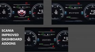 Scania NG Improved Dashboard v4.5 1.48.5