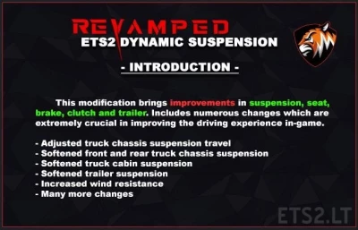 [ETS2] REVAMPED DYNAMIC SUSPENSION V6.4.3.3 [1.49]
