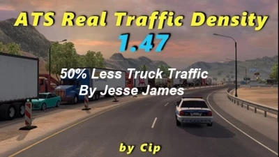 Real Traffic Density ATS 50% Less Truck Traffic Add-On v1.0