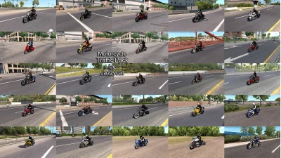 Motorcycle Traffic Pack (ATS) by Jazzycat v6.5