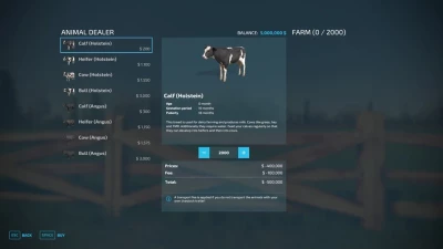 Increase Maximum Purchase Limit For Animals v1.0.0.0