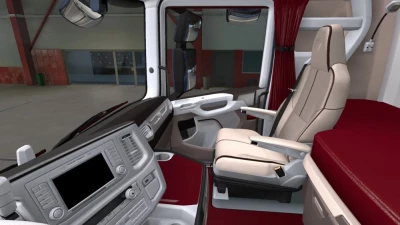 Interior Scania R & S White Red v1.0
