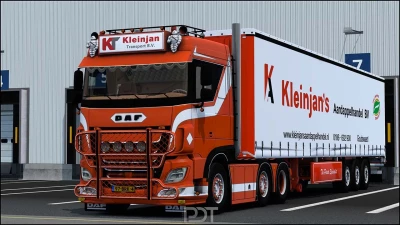 Daf XF106 530 + Trailer Kleinjan Transport v1.0 1.49