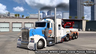 Kenworth W900 Cabin Crane Ponce Towing v1.0 1.49.x