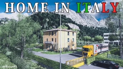 House in Italy with garage, parking, service and fuel v1.0
