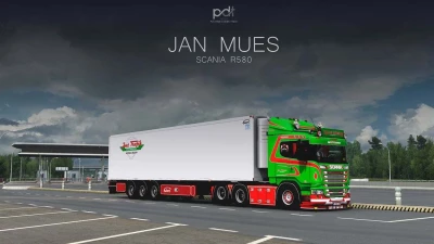 Scania R580 + Trailer Jan Mues v5.0 1.49