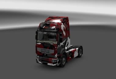  Skins Pack Otelo Camuflaje Rojo