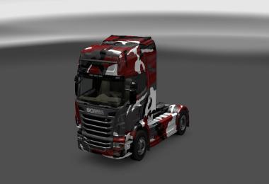  Skins Pack Otelo Camuflaje Rojo