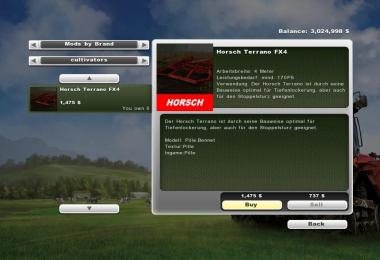 Horsch Terrano FX4 v1.0 [MP]