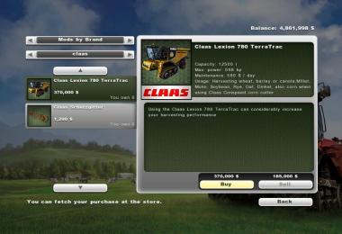 Lexion 780 TT Cat Mf Pack v1.0