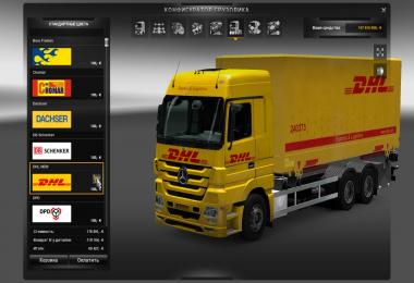 MB Actros MP III mega mod + Tandem mod + truck skin pack