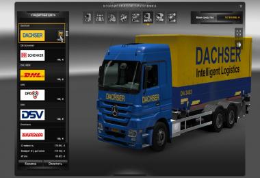 MB Actros MP III mega mod + Tandem mod + truck skin pack