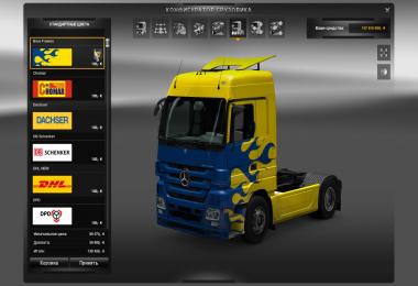 MB Actros MP III mega mod + Tandem mod + truck skin pack
