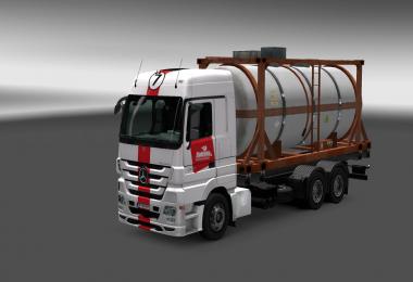 MB Actros MP III mega mod + Tandem mod + truck skin pack