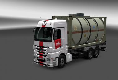 MB Actros MP III mega mod + Tandem mod + truck skin pack
