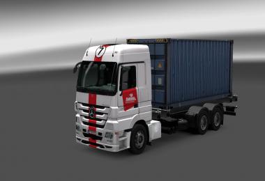MB Actros MP III mega mod + Tandem mod + truck skin pack