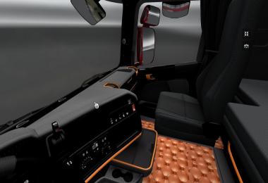 Scania Black/Orange Interior