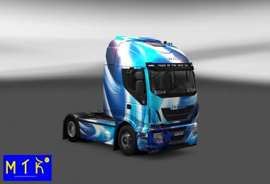 Blue Abstract Iveco Hi-Way skin