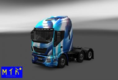 Blue Abstract Iveco Hi-Way skin
