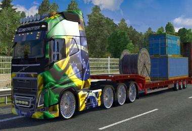 Brasil Scania Streamline and Volvo FH16 2013 Skin