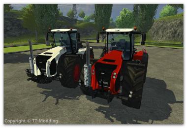 Claas Xerion 5000 VC v2.0 weiss + rot