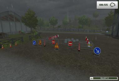 Panneau travaux placable v1.0