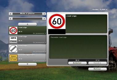 Panneaux Routiers Placables v1.0