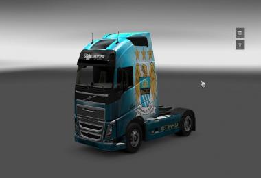 Scania and Volvo Manchester City Skin