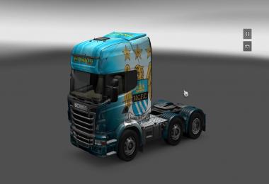 Scania and Volvo Manchester City Skin