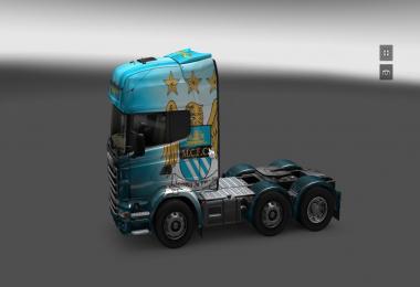 Scania and Volvo Manchester City Skin