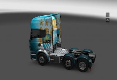 Scania and Volvo Manchester City Skin