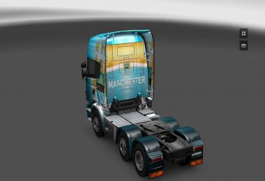 Scania and Volvo Manchester City Skin