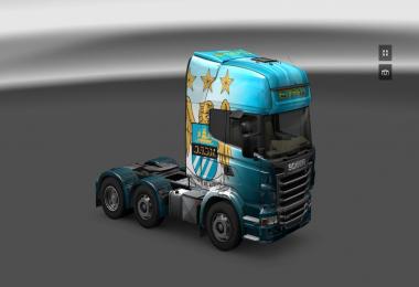 Scania and Volvo Manchester City Skin