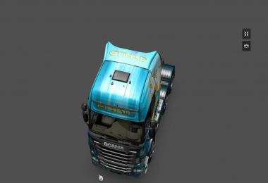 Scania and Volvo Manchester City Skin