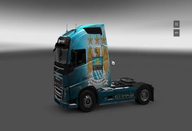 Scania and Volvo Manchester City Skin