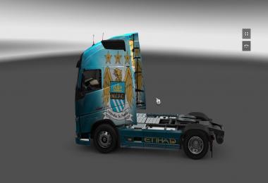 Scania and Volvo Manchester City Skin
