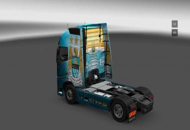 Scania and Volvo Manchester City Skin