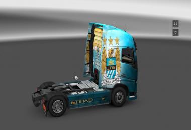 Scania and Volvo Manchester City Skin