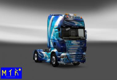 Scania Blue Abstract Skin