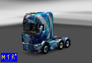 Scania Blue Abstract Skin