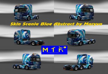 Scania Blue Abstract Skin