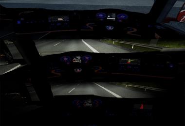 Scania Blue Dashboard