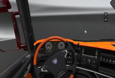 Scania Dark Orange interior